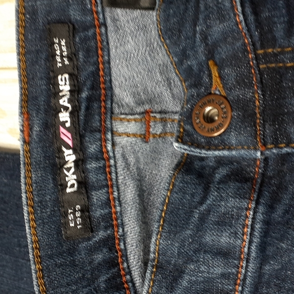 DKNY Jeans Times Square Flare Blue Jeans Size 11 Petite - Picture 5 of 16